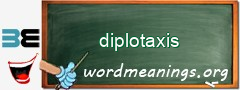 WordMeaning blackboard for diplotaxis